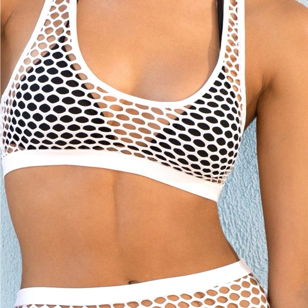 Smart & Sexy White Mesh Bikini Set